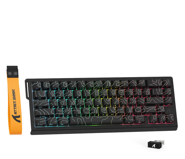 Attack Shark X68PRO HE Wireless Rapid Trigger 8kHz/128kHz Poron czarna - 1349534 - zdjęcie 2